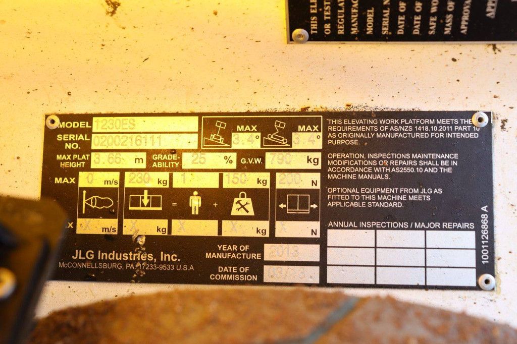 JLG 1230ES Elektrischer Mastlift 5,66 m 2013