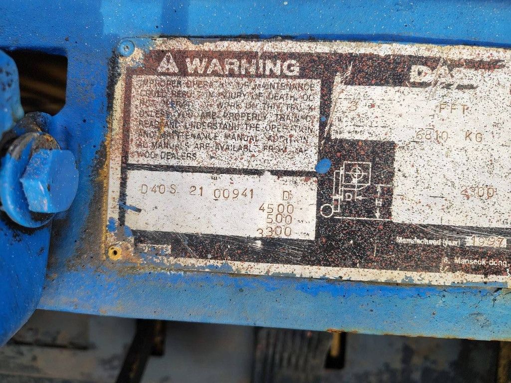 Forklift Daewoo D40-S Diesel 4000kg 1997