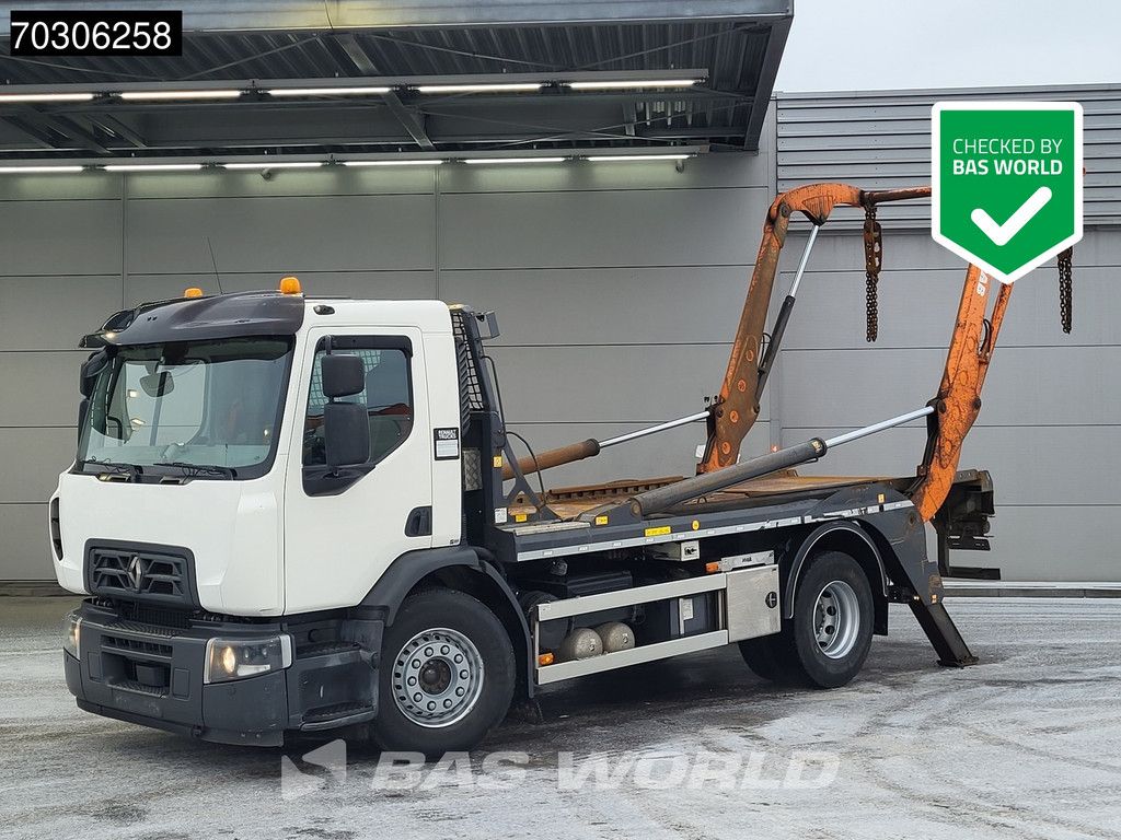 Renault D-WIDE 380 4X2 14tons JOAB skiploader Air suspension Automatic ACC Euro 6