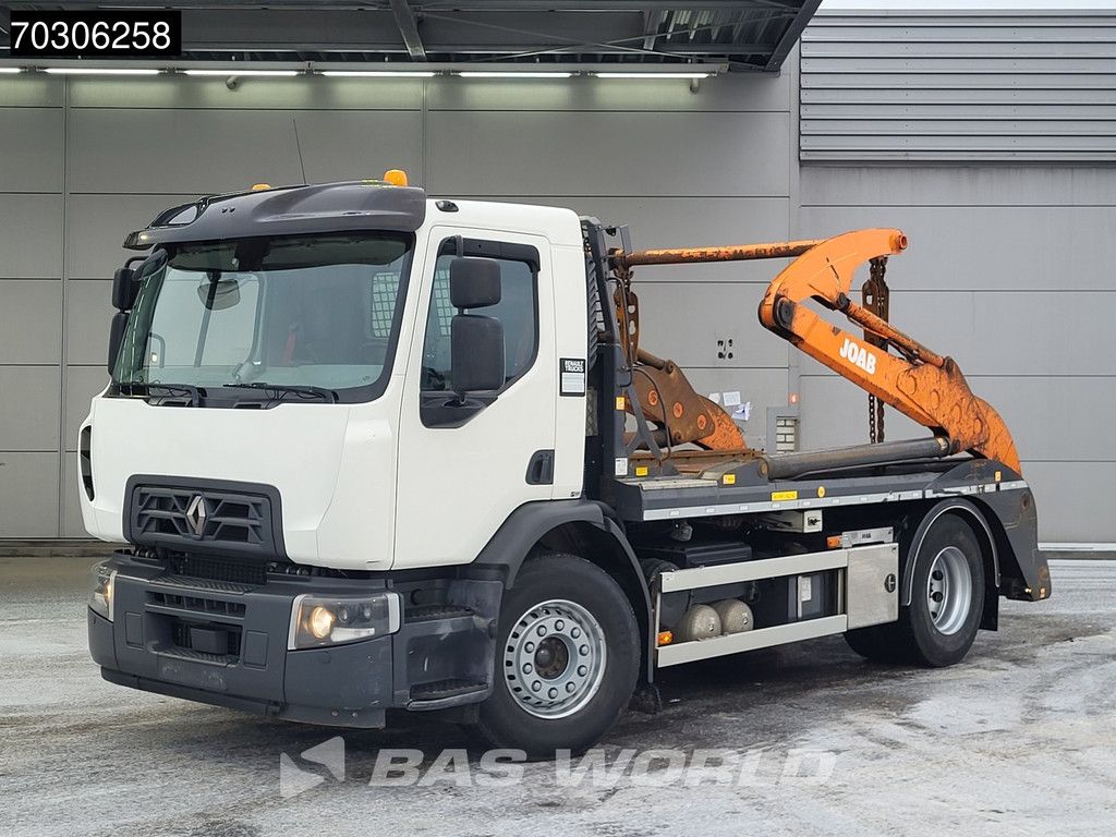 Renault D-WIDE 380 4X2 14tons JOAB skiploader Air suspension Automatic ACC Euro 6