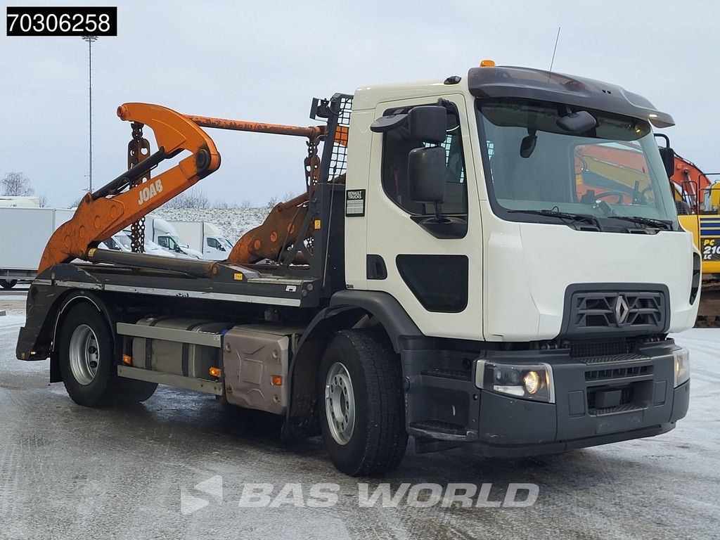 Renault D-WIDE 380 4X2 14tons JOAB skiploader Air suspension Automatic ACC Euro 6