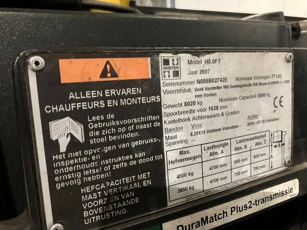 Gabelstapler Hyster H5.0FT LPG 2007