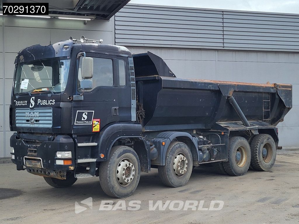 MAN TGA 35.480 8X4 BROKEN ENGINE! 16m3 tipper Steel suspension Manual Retarder Euro 2