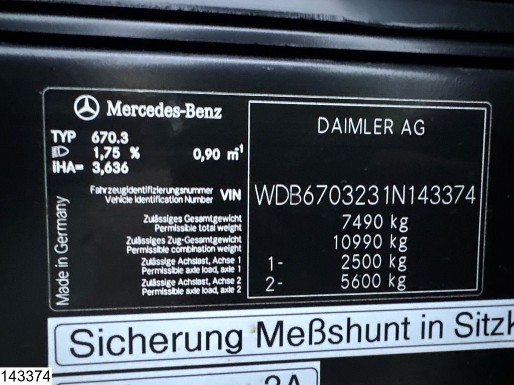 Mercedes Vario 816 D EURO 5, Promotional truck, Manual trans