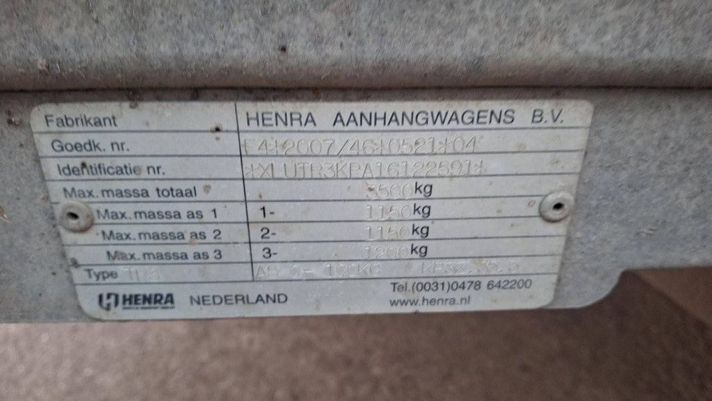 Henra Kippanhänger 4,0 x 2,0 m