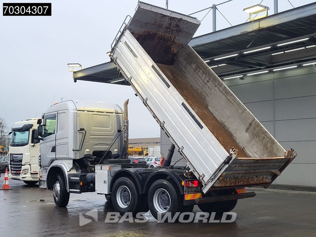Scania R500 6X4 10m3 Meiller 3-side tipper V8 Big-Axle Steelsuspension Euro 5