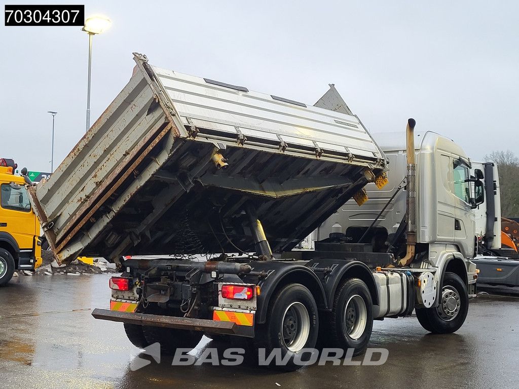 Scania R500 6X4 10m3 Meiller 3-side tipper V8 Big-Axle Steelsuspension Euro 5