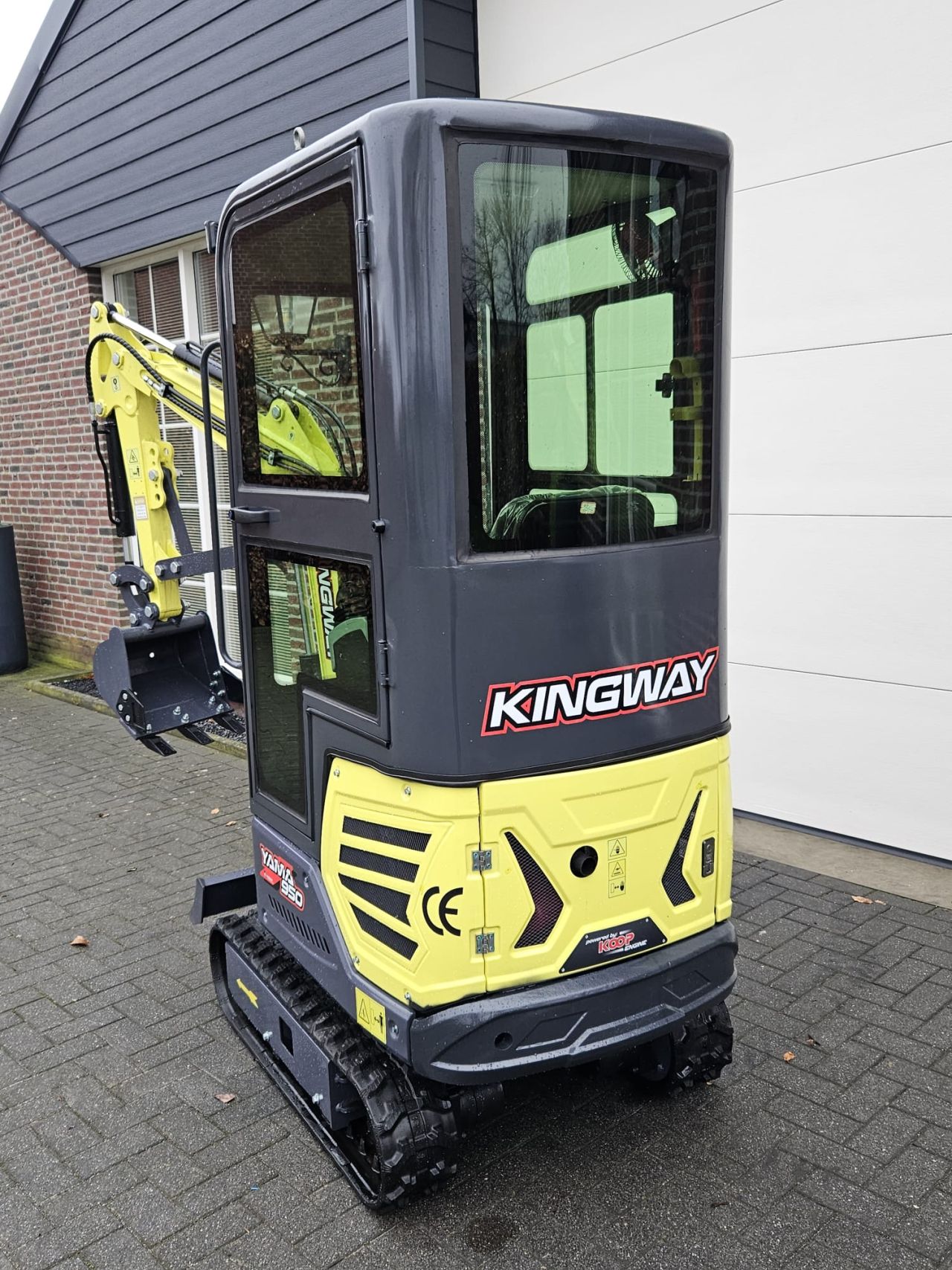 Kingway YAMA 950K Mini Graafmachine minigraver cabine