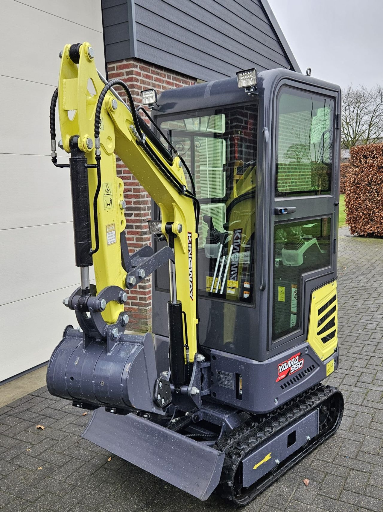 Kingway YAMA 950K Mini Graafmachine minigraver cabine