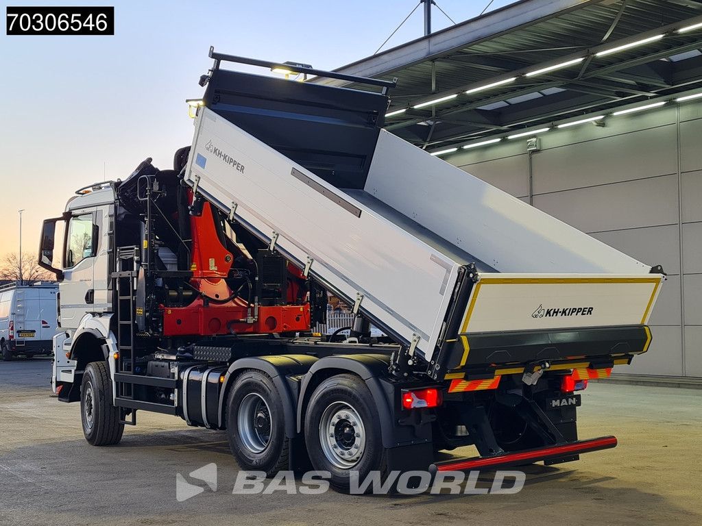 MAN TGS 28.520 6X4 NEW Palfinger PK24001 SLD 5 Kran 2-way tipper Retarder Lift+Steering Axle