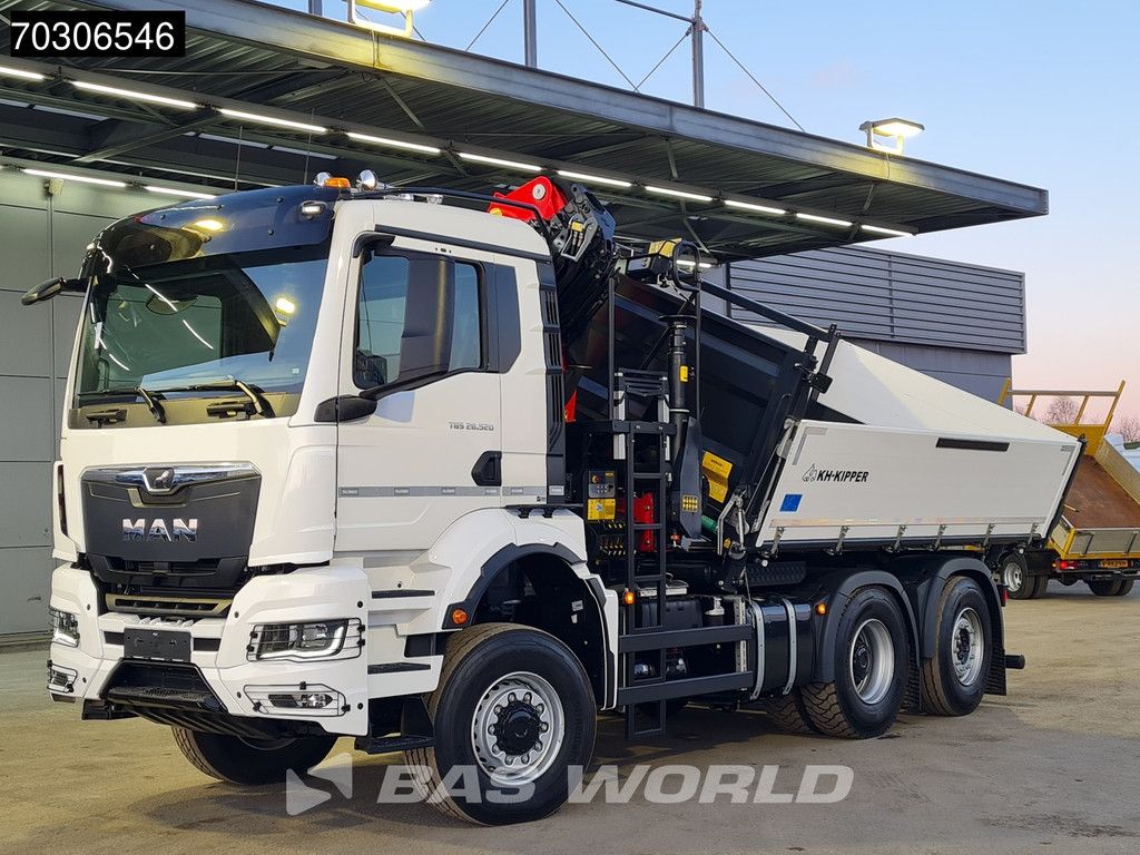 MAN TGS 28.520 6X4 NEW Palfinger PK24001 SLD 5 Kran 2-way tipper Retarder Lift+Steering Axle