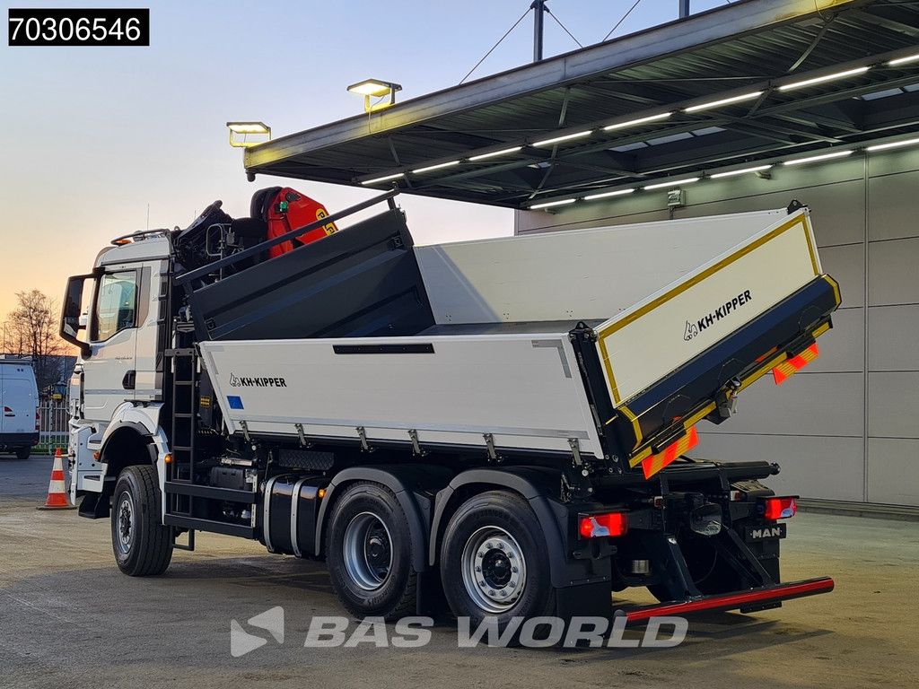 MAN TGS 28.520 6X4 NEW Palfinger PK24001 SLD 5 Kran 2-way tipper Retarder Lift+Steering Axle