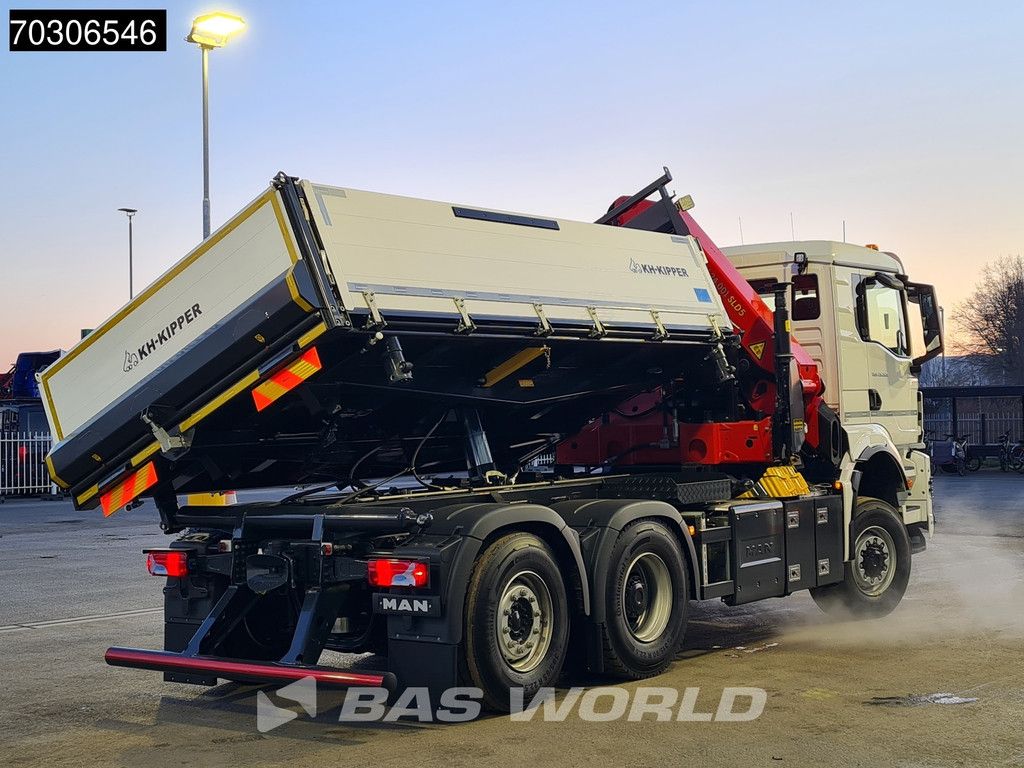 MAN TGS 28.520 6X4 NEW Palfinger PK24001 SLD 5 Kran 2-way tipper Retarder Lift+Steering Axle