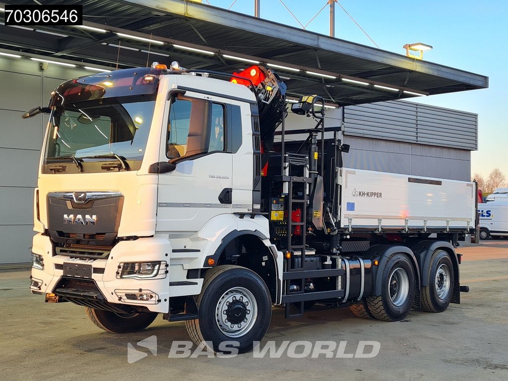 MAN TGS 28.520 6X4 NEW Palfinger PK24001 SLD 5 Kran 2-way tipper Retarder Lift+Steering Axle