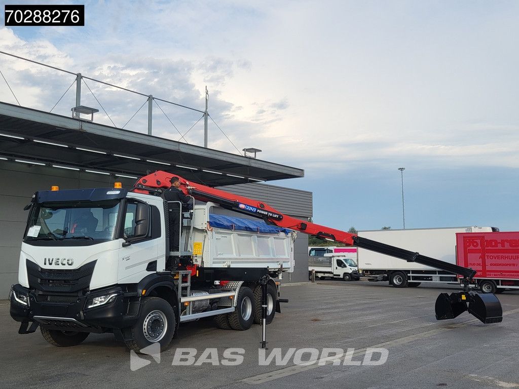 Iveco X-Way 480 6X4 NEW! HMF 2243Z-RCS Z-Crane kran 12m3 KH-Kipper Retarder Big-Axle