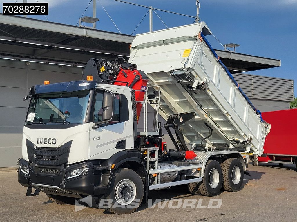 Iveco X-Way 480 6X4 NEW! HMF 2243Z-RCS Z-Crane kran 12m3 KH-Kipper Retarder Big-Axle