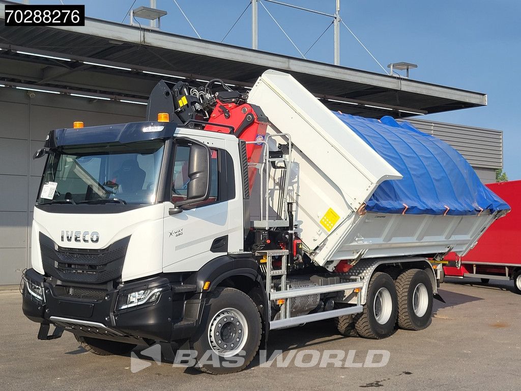 Iveco X-Way 480 6X4 NEW! HMF 2243Z-RCS Z-Crane kran 12m3 KH-Kipper Retarder Big-Axle