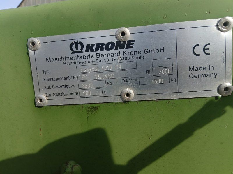 Krone EasyCut 6210 CV