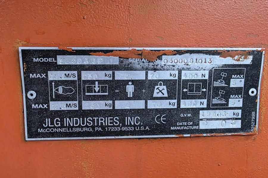 JLG 1250AJP Diesel, 4x4x4 Drive, 40.1m Working Height,