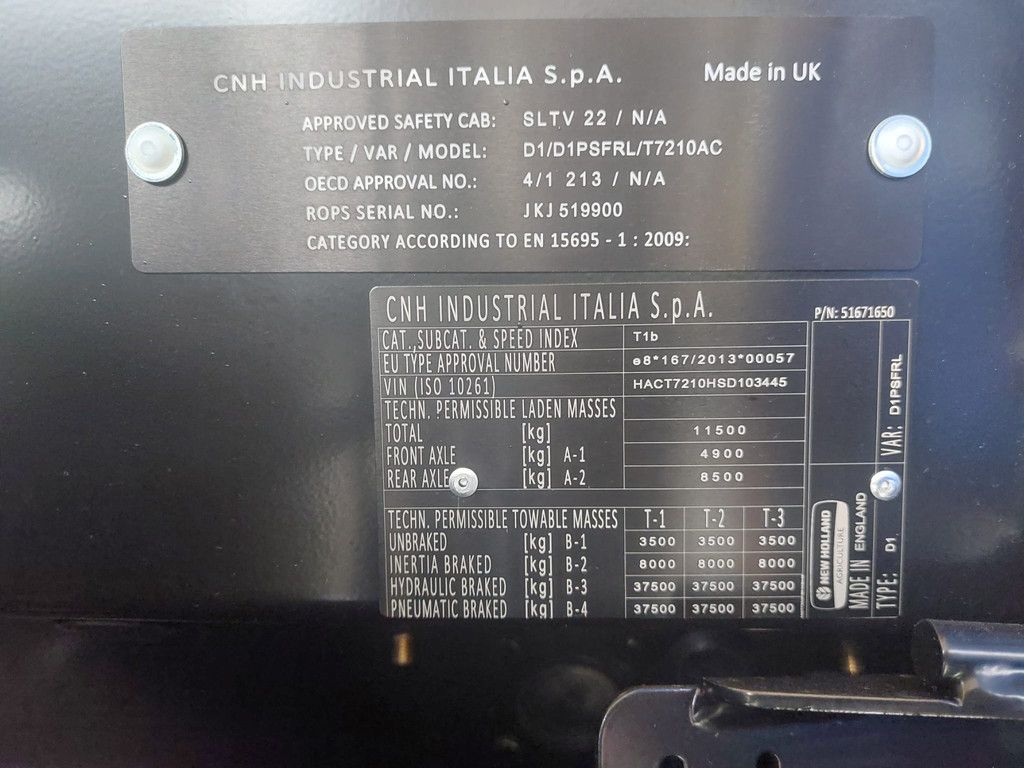 New Holland T7.210 AC Stage V