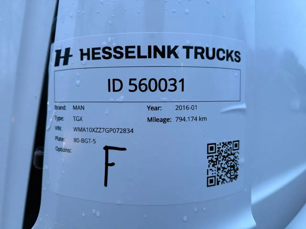 MAN TGX 18.400 XLX BDF Standklima 2 ton LBW AHK NL Truck