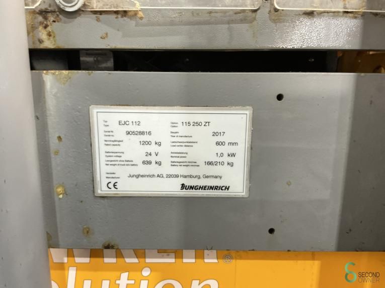 Stackers Electric Jungheinrich EJC 112 2017