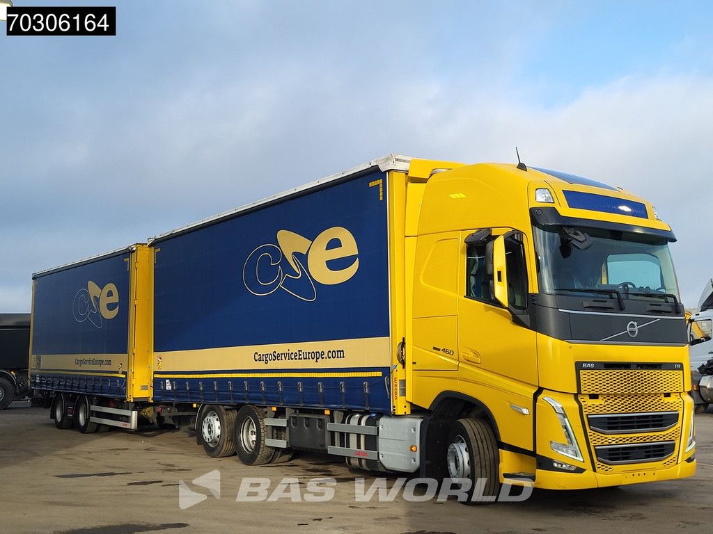 Volvo FH 460 6X2 Curtainsider Combi LNG Engine Sliding roof Lift Axle I-Park cool VEB+
