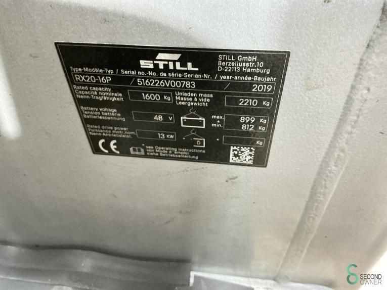 Forklifts Electric Still RX20-16P 2019 Hours 2678
