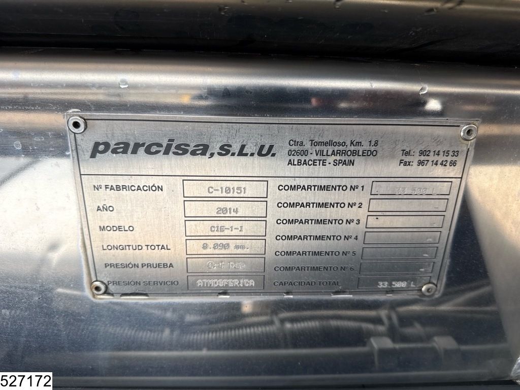 Ginaf X 5250 SE 10x4, EURO 5, 33.500 liter, Parcisa, Milk