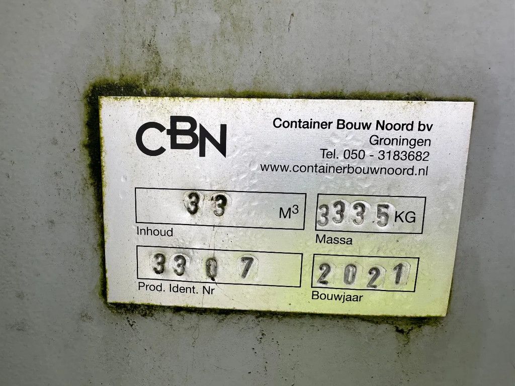 Sidalco CBN 33 m3 klapnet containers