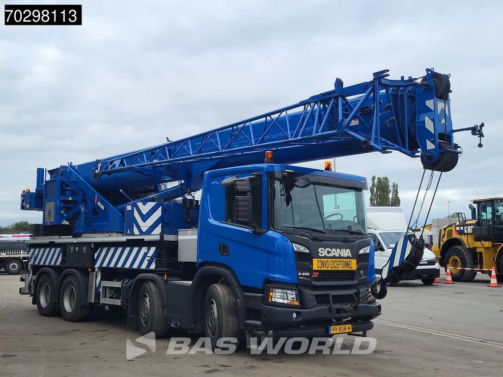 Scania P P450 8X4 Palfinger/SANY SPC500E Telescopic Crane Retarder Navi Automatic euro 6