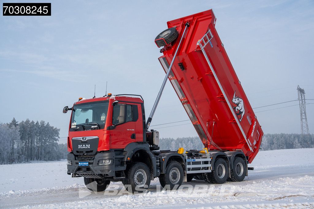 MAN TGS 41.480 8X8 NEW 8x8! 19m3 tipper Steelsuspension Big-Axle Automatic Euro 6