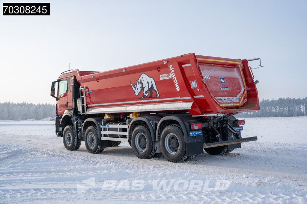 MAN TGS 41.480 8X8 NEW 8x8! 19m3 tipper Steelsuspension Big-Axle Automatic Euro 6