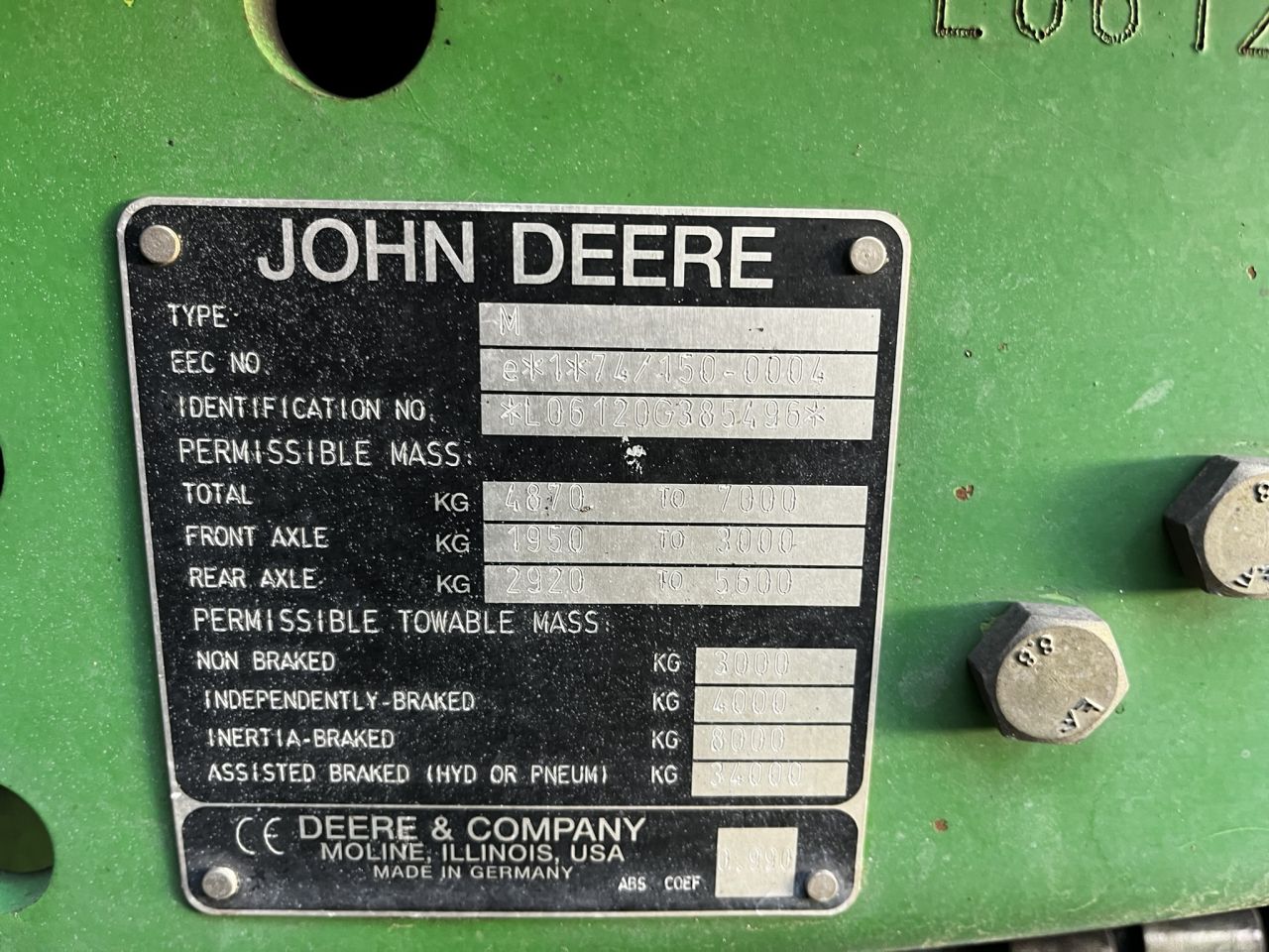 John Deere 6120