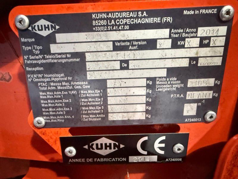 Kuhn Pro 170