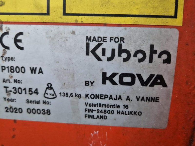 Kubota 1800mm Kuppeldreieck