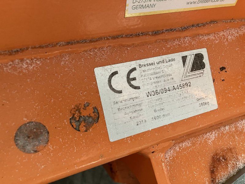 Bressel & Lade Schneeschild 1600mm Weidemann nahme
