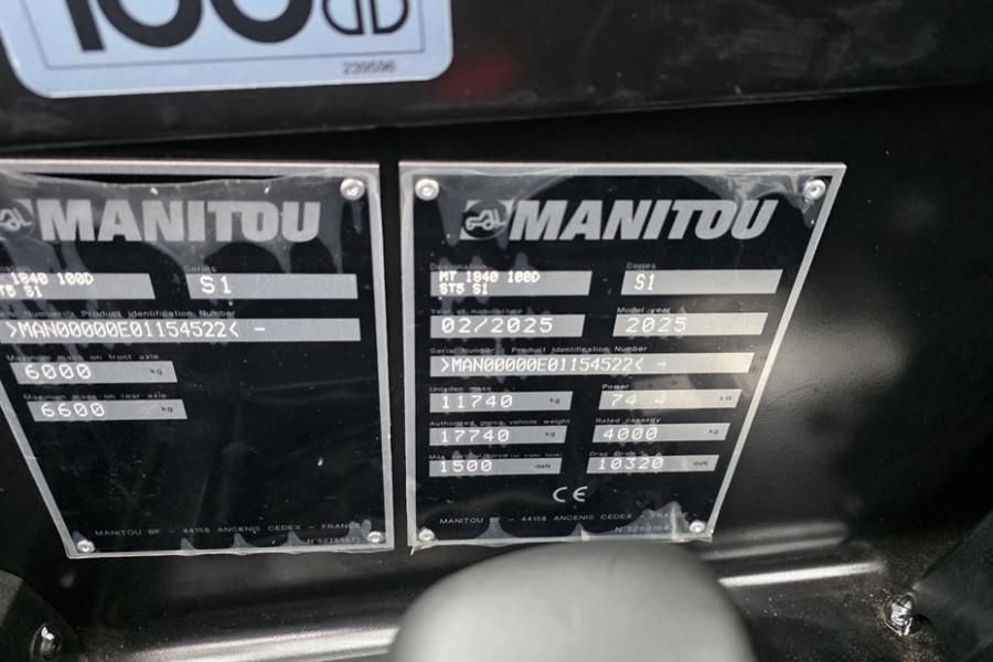 Manitou MT1840 100D ST5 S1 Valid inspection, *Guarantee! D