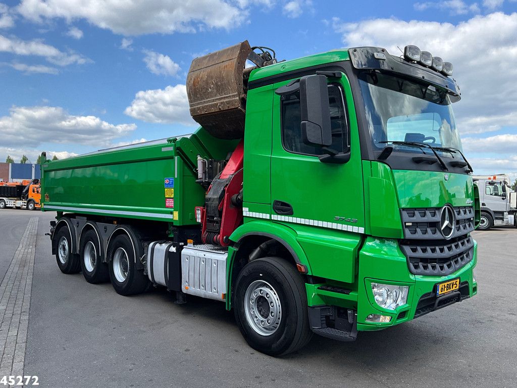 Mercedes-Benz Arocs 3743 8x4 Euro 6 HMF 19 Tonmeter Elektrisch/Hydraulisch aangedreven Z-kraan