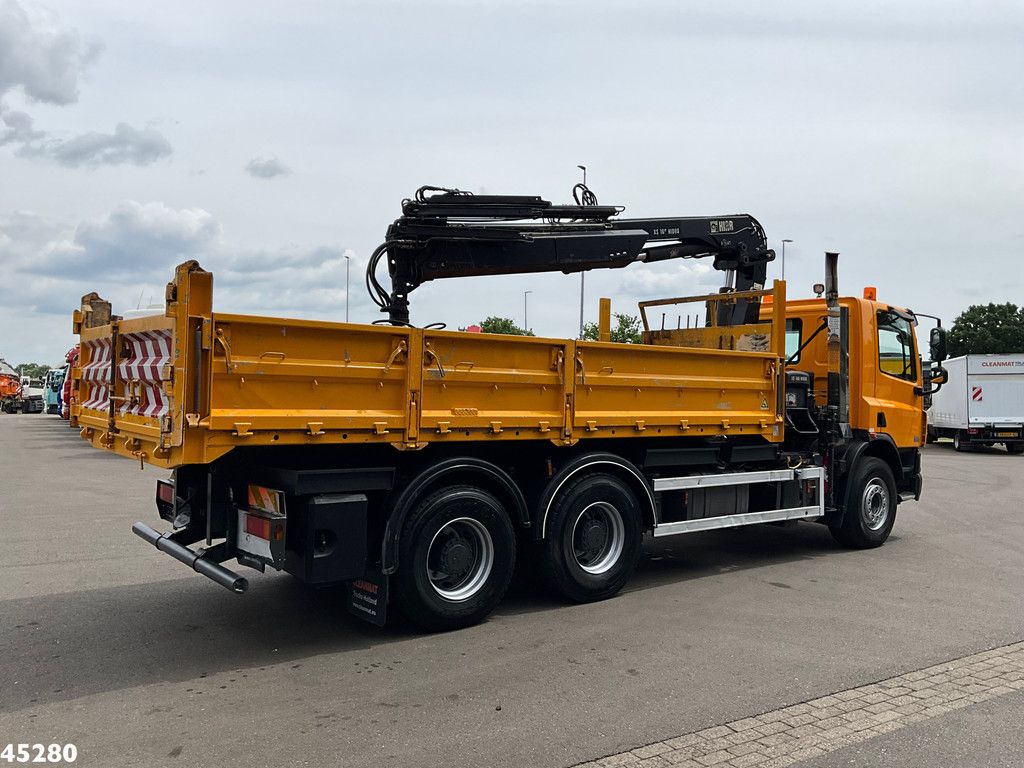 DAF FAT 75 CF 340 6x4 Manual Full steel Hiab 16 Tonmeter laadkraan