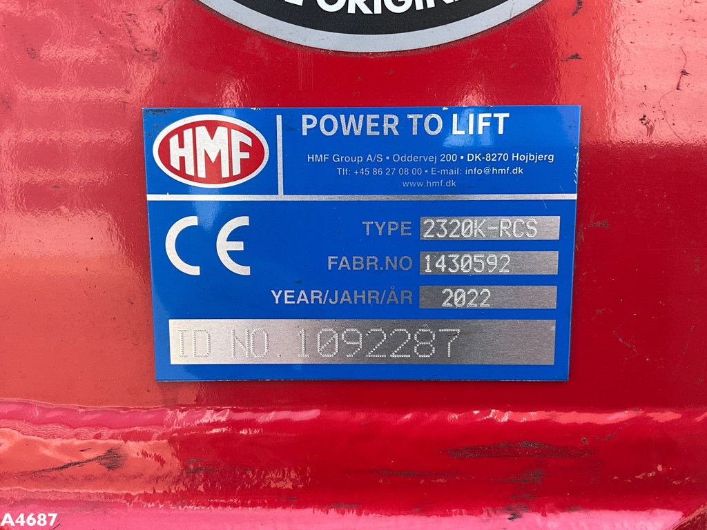 HMF 23 Tonmeter laadkraan New and Unused!