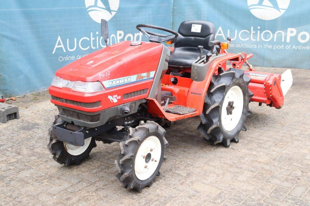 Minitractor Yanmar Ke-3 Diesel 13.5pk met grondfrees