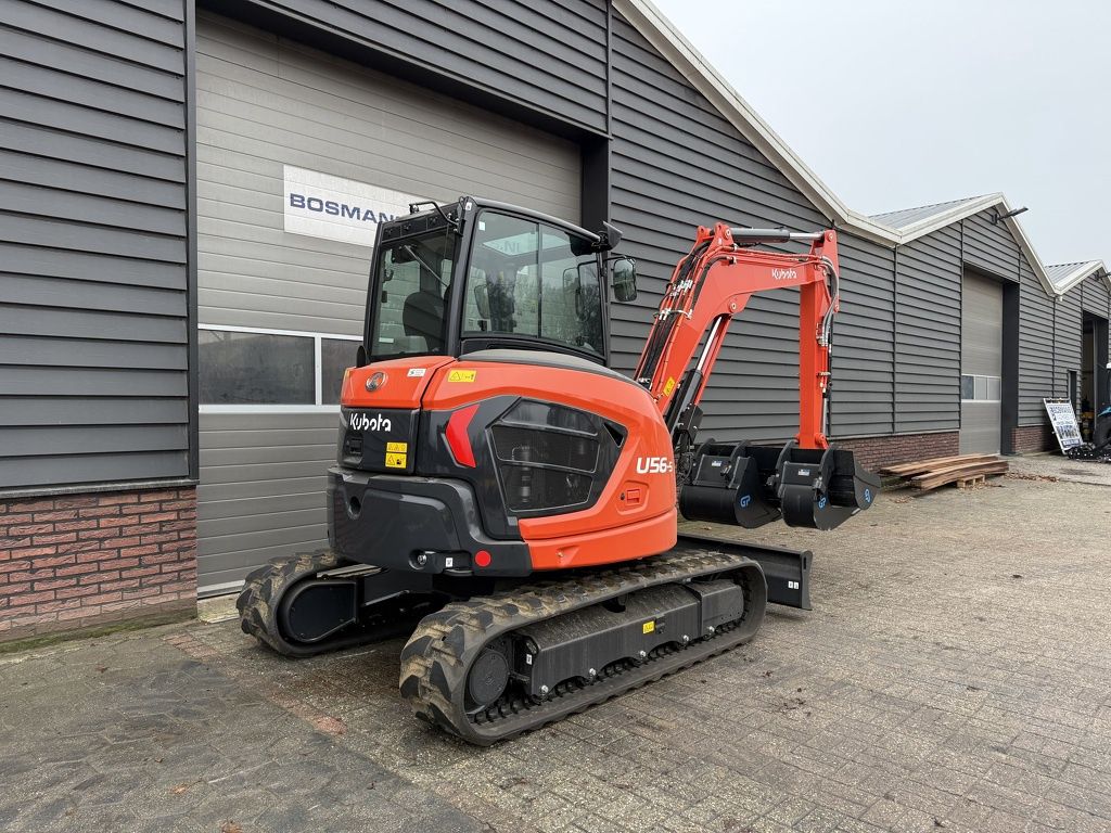 Kubota U56-5 minigraver NIEUW incl CW10 + 3 bakken