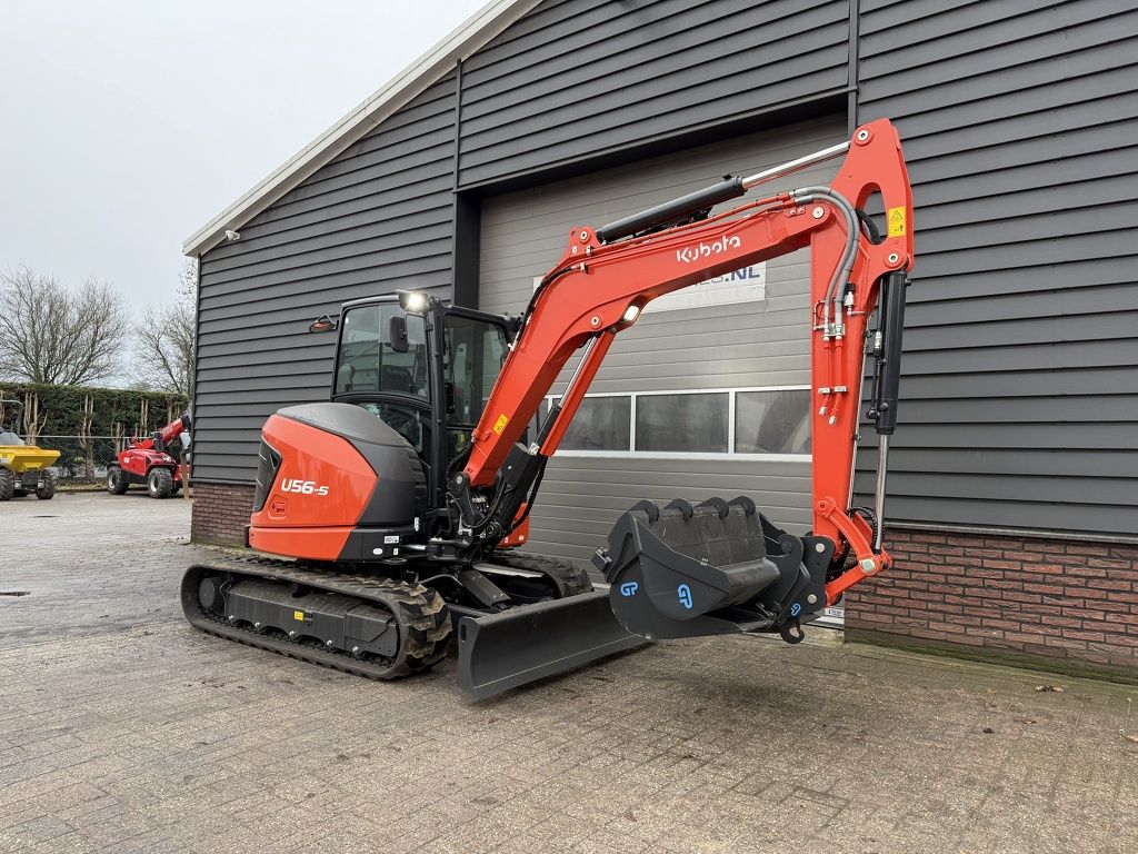 Kubota U56-5 minigraver NIEUW incl CW10 + 3 bakken