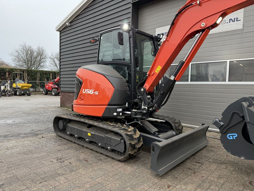 Kubota U56-5 minigraver NIEUW incl CW10 + 3 bakken