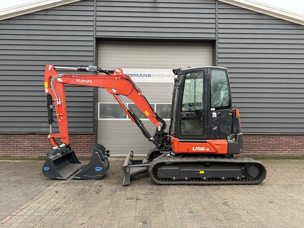 Kubota U56-5 minigraver NIEUW incl CW10 + 3 bakken