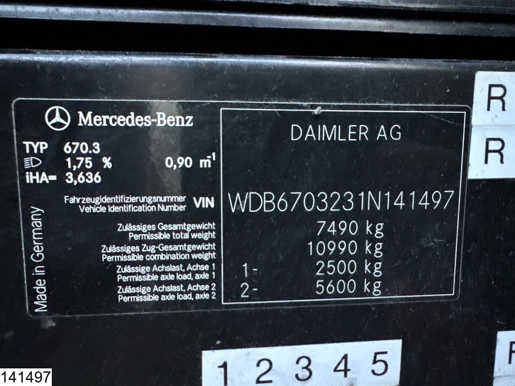 Mercedes Vario 816 D EURO 5, Promotional truck, Manual trans