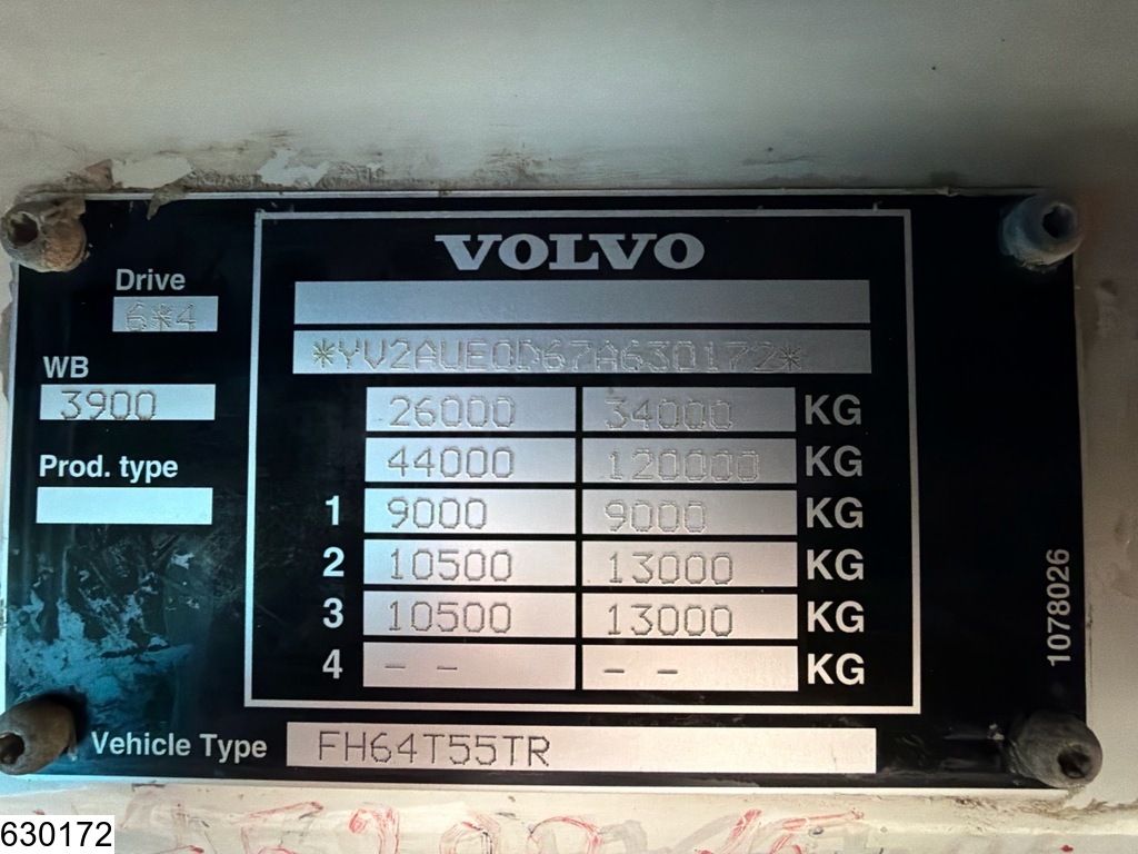 Volvo FH 520 EURO 3, Hydraulic, Leaf spring suspension