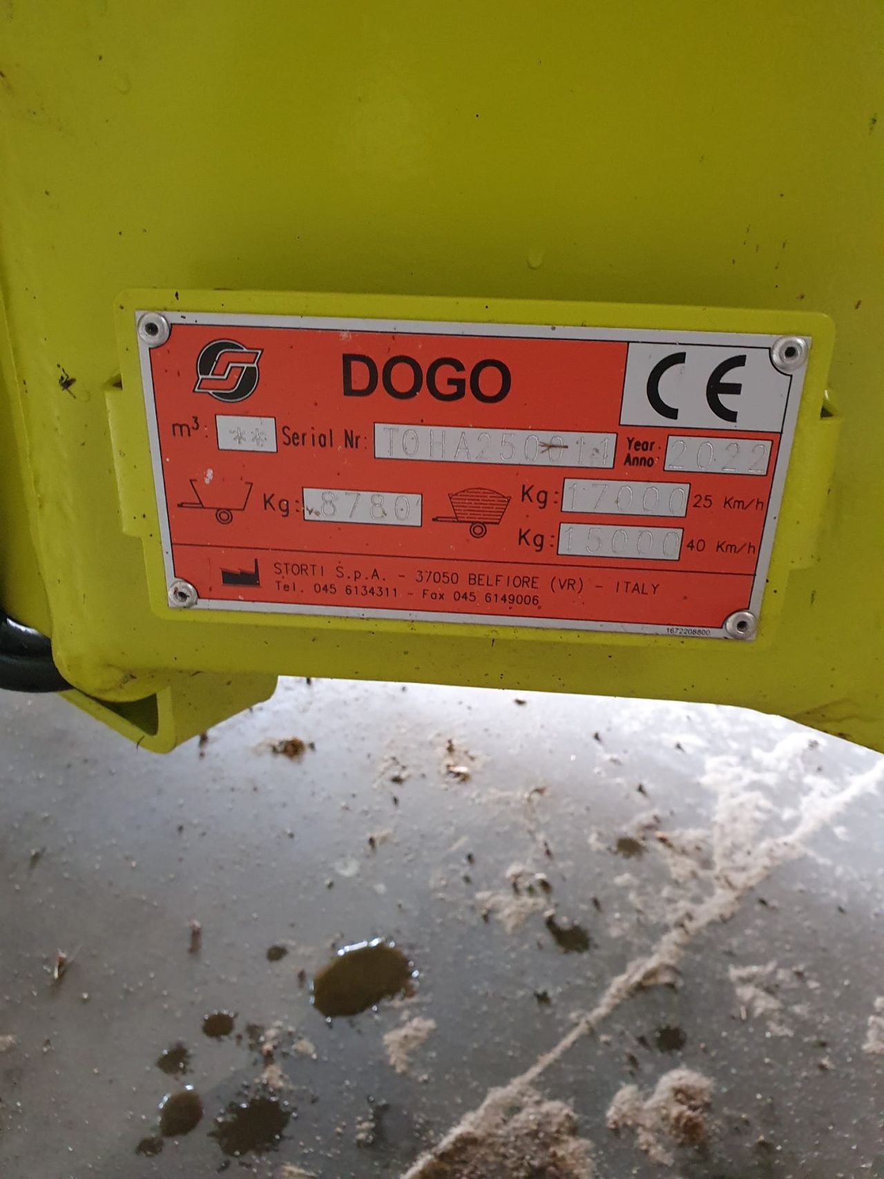 Storti Dogo MT 250 voermengwagen