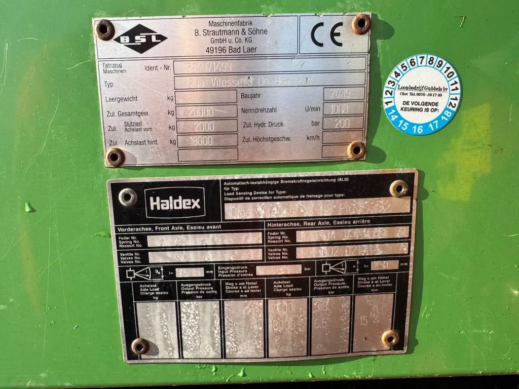 Strautmann Giga Vitesse III DO DUO Ladewagen opraapwagen